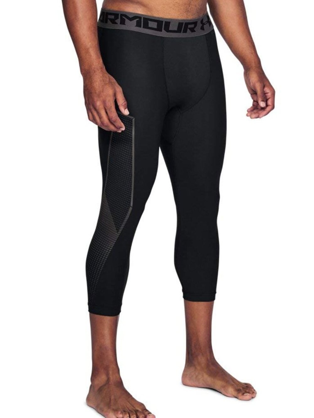 Under Armour NWT Men's L HeatGear Compression 3/4 Length Leggings Cool